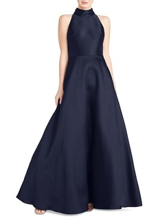 ML Monique Lhuillier Ml Monique Lhuiller High Neck Evening Gown