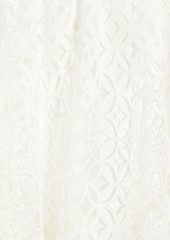 ML Monique Lhuillier - Gathered macramé lace mini dress - White - US 6