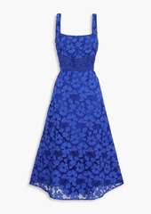 ML Monique Lhuillier - Guipure lace midi dress - Blue - US 0