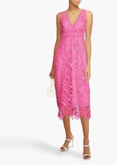 ML Monique Lhuillier - Guipure lace midi dress - Pink - US 8