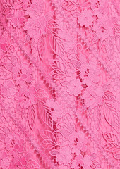 ML Monique Lhuillier - Guipure lace midi dress - Pink - US 8