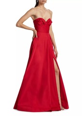 ML Monique Lhuillier Sabine Strapless Fit & Flare Gown