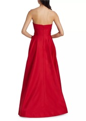 ML Monique Lhuillier Sabine Strapless Fit & Flare Gown