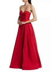 ML Monique Lhuillier Sabine Strapless Fit & Flare Gown