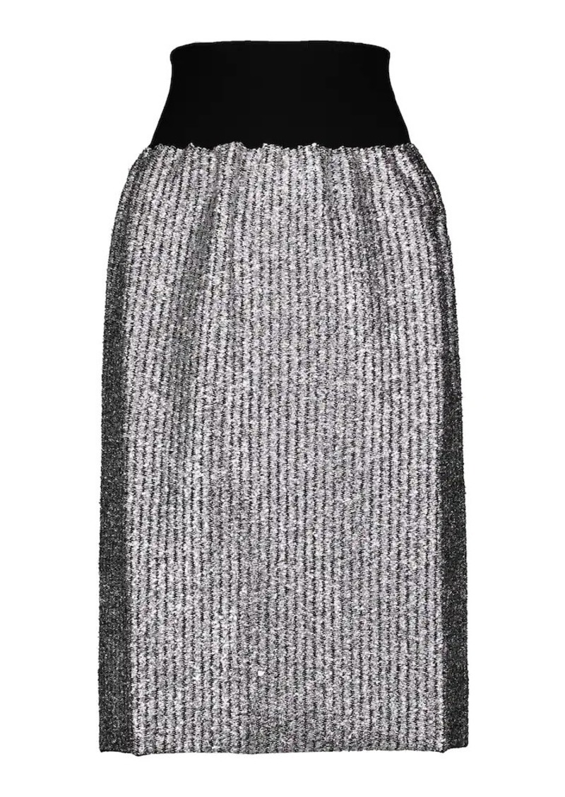 Moncler Genius 2 Moncler 1952 Lurex wool-blend midi skirt