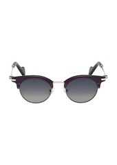 Moncler 47MM Injected Round Sunglasses