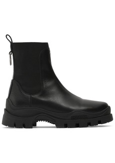 Moncler 50mm Larue Chelsea Leather Ankle Boots