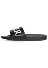 Moncler Bastien Logo Leather Slide Sandals