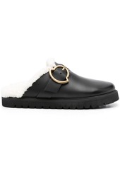 Moncler Bell leather mules