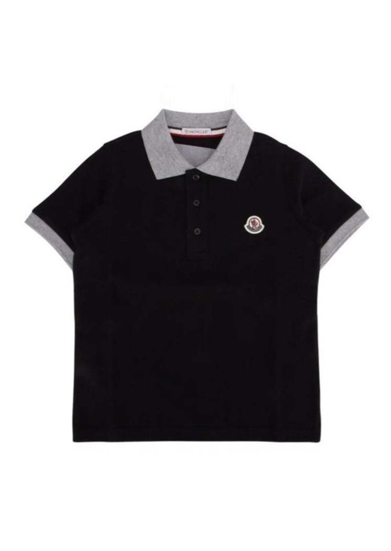 Moncler Black Logo Polo