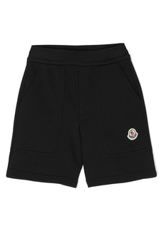 Moncler Black Logo Sweat Shorts