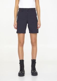 Moncler Black nylon shorts