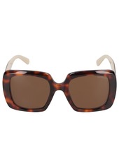 Moncler Blanche Acetate Squared Sunglasses