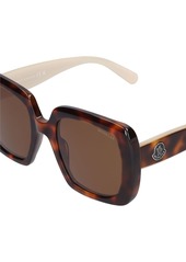 Moncler Blanche Acetate Squared Sunglasses