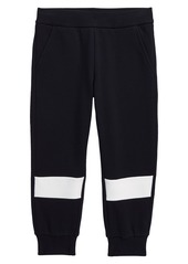 Moncler Kids' Stripe Cotton Joggers in 778 Navy at Nordstrom