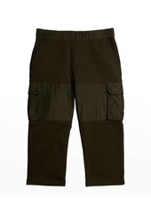 Moncler Boy's Nylon Gabardine Cargo Pants, Size 4-6