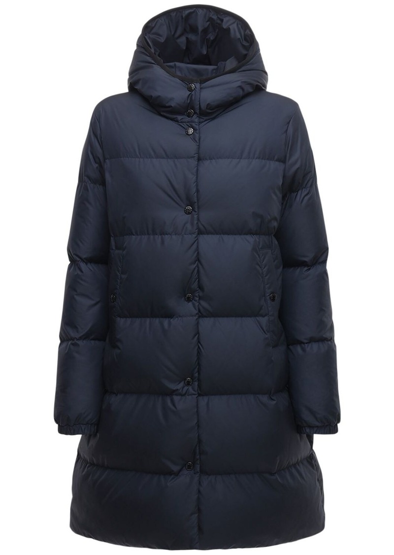 moncler burgaux hooded down coat