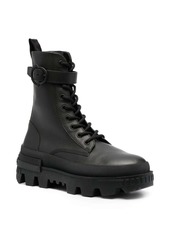 Moncler calf leather lace-up boots