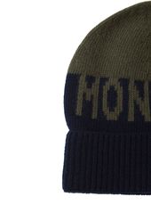 Moncler Carded Virgin Wool Beanie