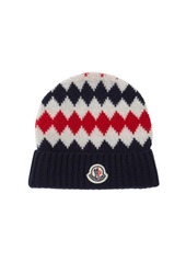 Moncler Carded Virgin Wool Beanie