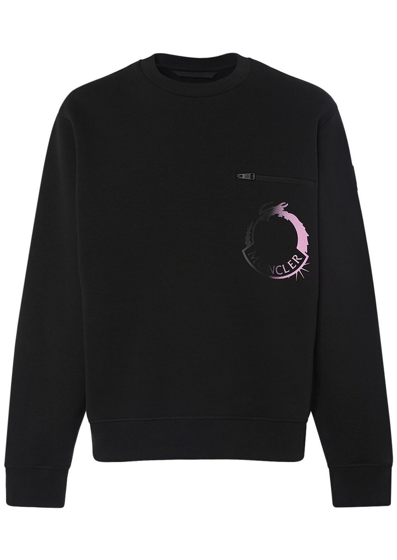 Moncler Cny Cotton Blend Crewneck Sweatshirt