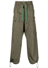 Moncler contrast-trim straight-leg trousers