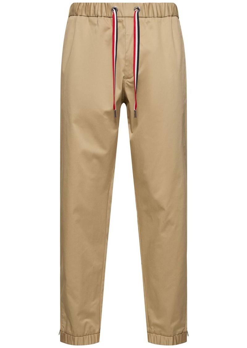 Moncler Cotton Gabardine Jogging Pants