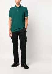 Moncler debossed-logo polo shirt