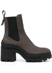 Moncler elasticated-ankle ridged-sole boots