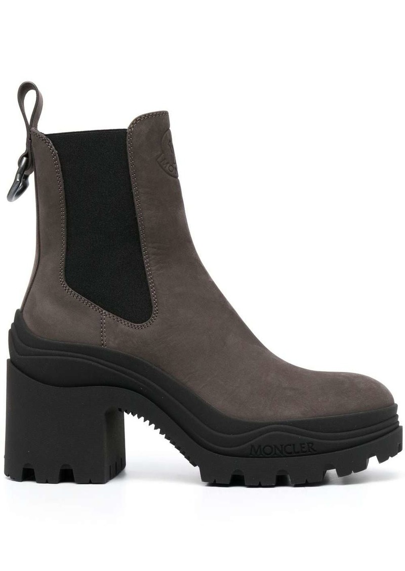 Moncler elasticated-ankle ridged-sole boots