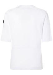 Moncler Embossed Logo Cotton Jersey T-shirt