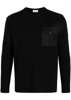 Moncler logo-embossed pocket-detail jumper
