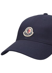 Moncler Embroidered Logo Cotton Baseball Cap