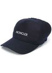 Moncler embroidered logo knit detail cap