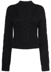 Moncler Embroidered Mohair Blend Sweater