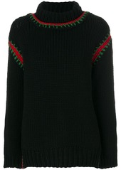 Moncler embroidered roll-neck sweater
