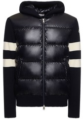 Moncler Extrafine Wool & Tech Cardigan