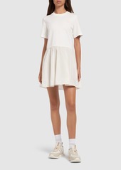 Moncler Fit & Flare Cotton Mini Dress