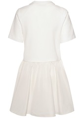 Moncler Fit & Flare Cotton Mini Dress