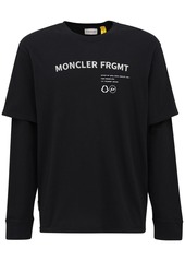 Moncler Fragment Logo Jersey Long Sleeve T-shirt