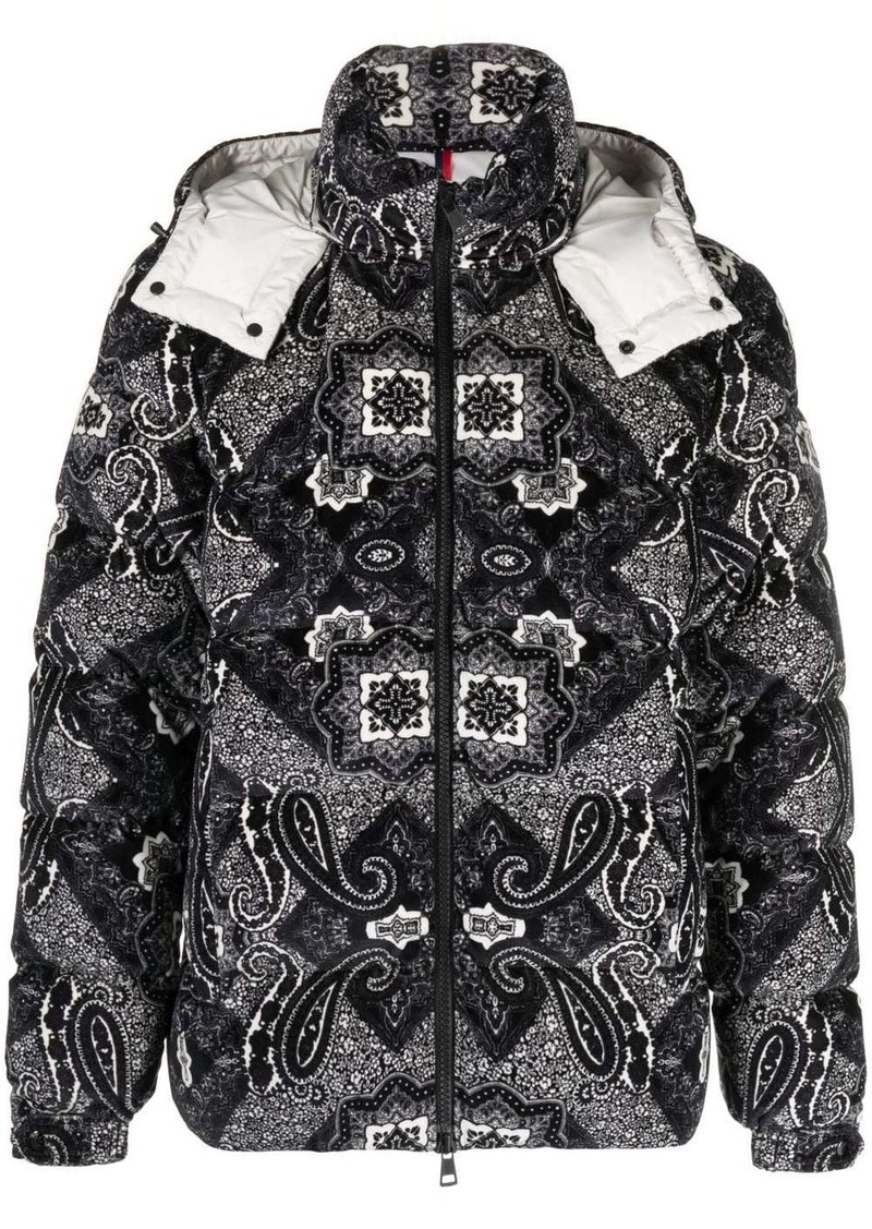 Moncler graphic-print hooded jacket