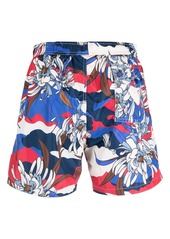 Moncler graphic-print swim shorts