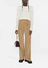 Moncler high-waisted straight trousers