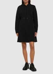 Moncler Hooded Cotton Blend Mini Dress