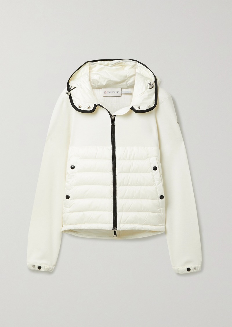 moncler down and wool jacket