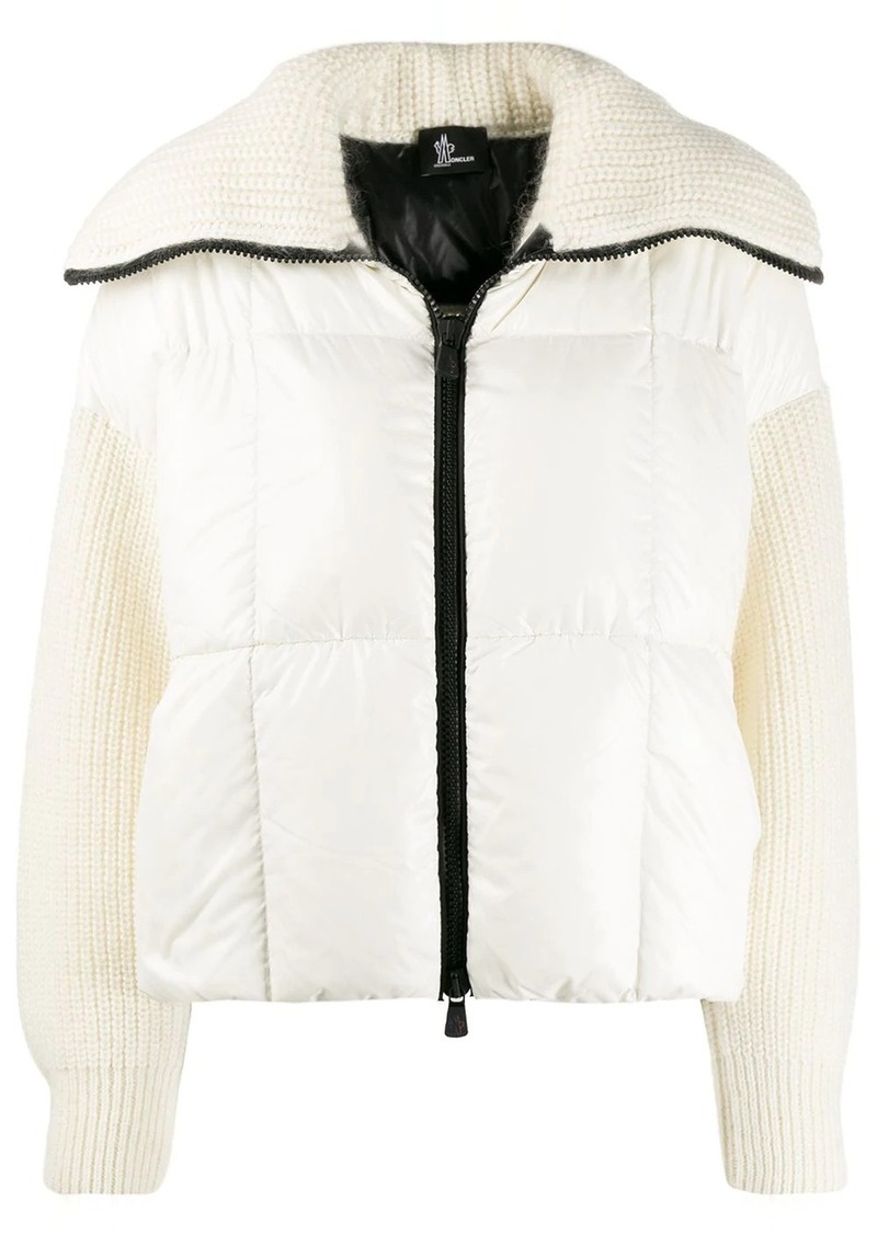 knitted padded jacket.