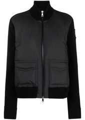 Moncler knitted-panel padded jacket