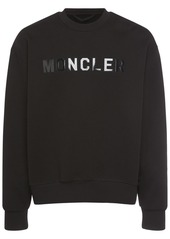 Moncler Logo Brushed Cotton Sweatshirt