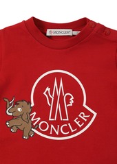 Moncler Logo Cotton Blend Jersey T-shirt