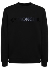 Moncler Logo Cotton Crewneck Sweatshirt
